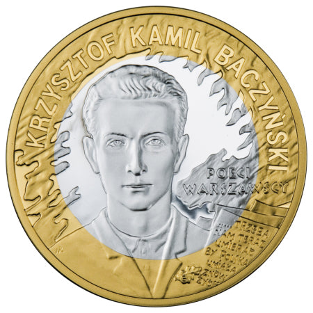 10 zł, 65. rocznica Powstania Warszawskiego - poeci warszawscy - K. K. Baczyński, 2009