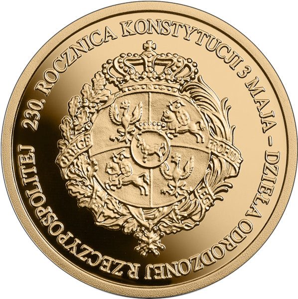 100 zł, 230. rocznica Konstytucji 3 Maja - dzieła odrodzonej Rzeczypospolitej, 2021