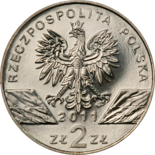 2 zł, Zwierzęta świata - Borsuk (łac. Meles meles), 2011