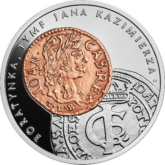 20 zł, Historia Monety Polskiej - boratynka, tymf Jana Kazimierza, 2018