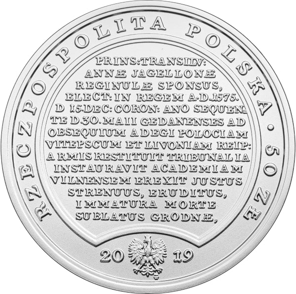 50 zł, Skarby Stanisława Augusta - Stefan Batory, 2019