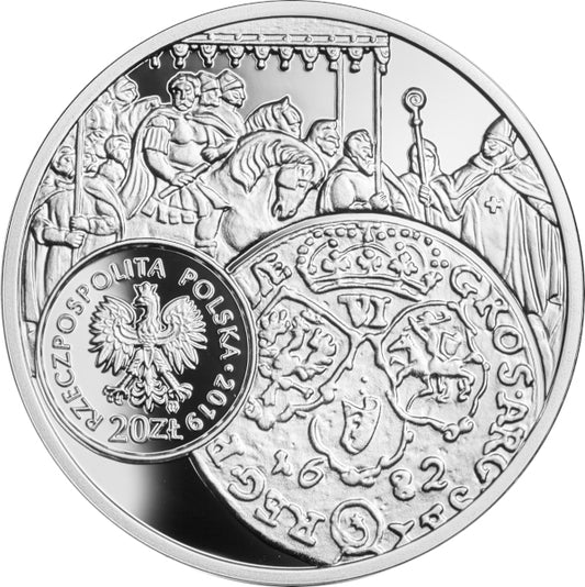 20 zł, Historia Monety Polskiej - szóstak Jana Sobieskiego, 2019