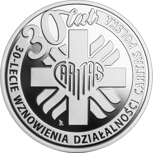 10 zł, 30-lecie wznowienia działalności Caritas Polska, 2021